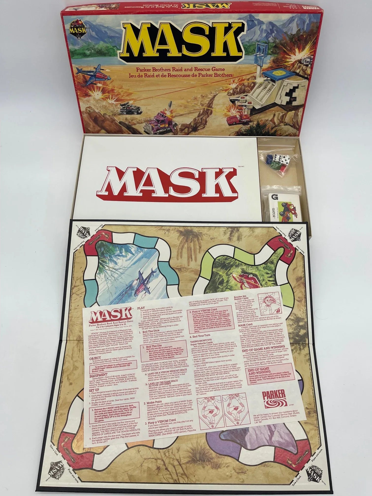 1985 MASK Board Game - Kang's Collectibles