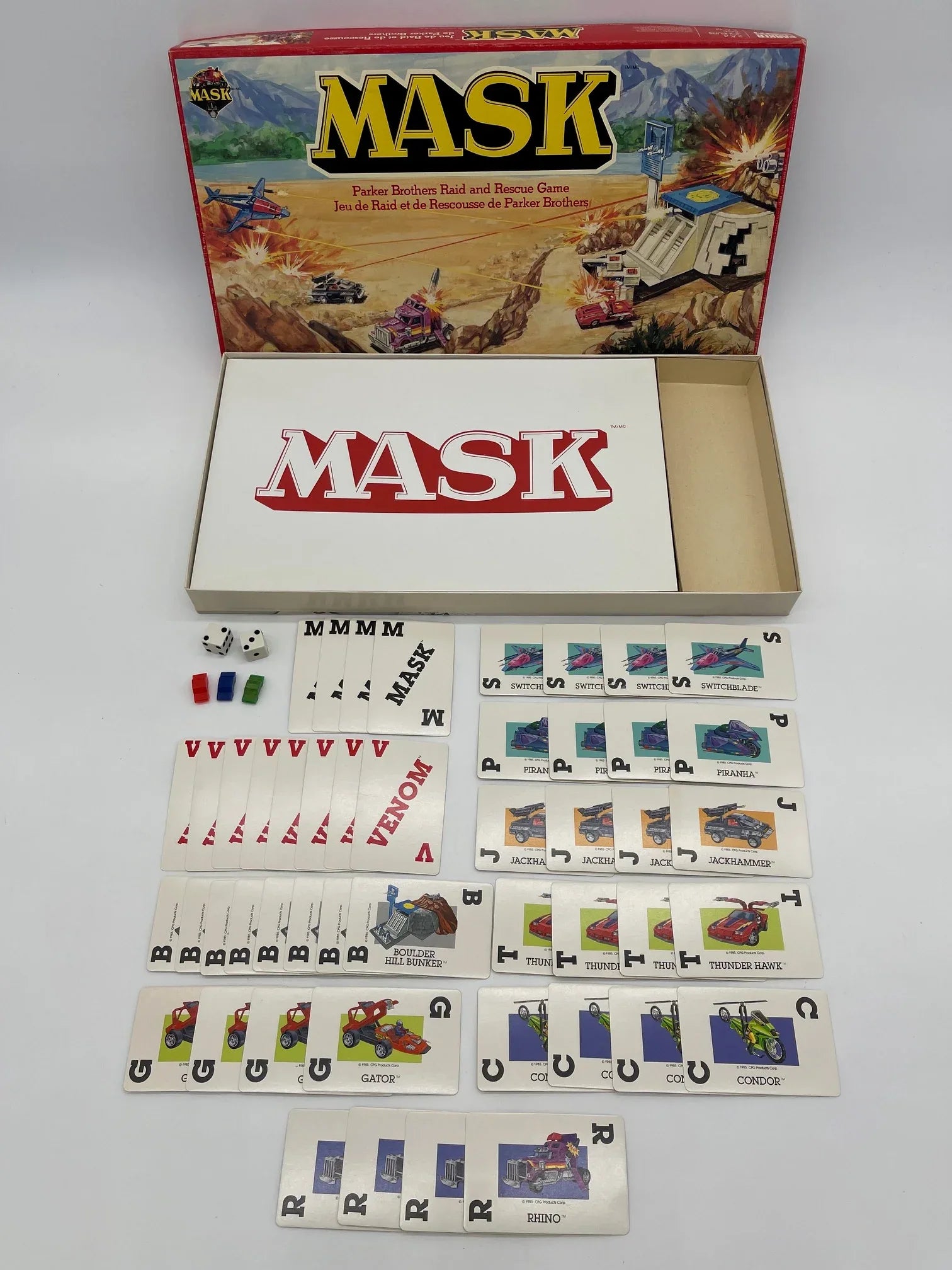 1985 MASK Board Game - Kang's Collectibles