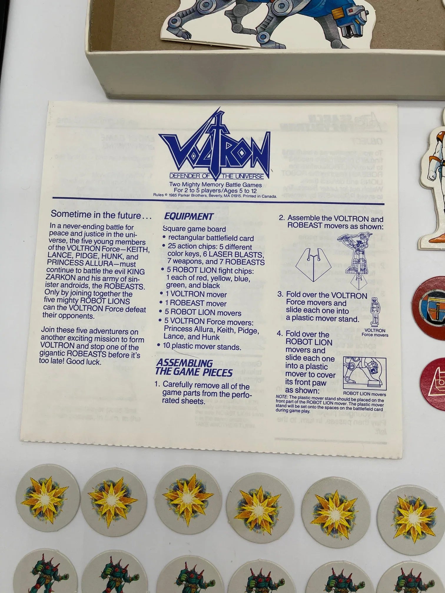 1985 Voltron Board Game - Kang's Collectibles