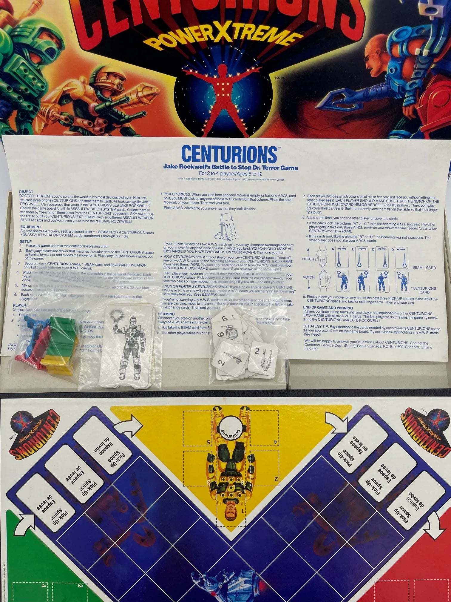 1986 Centurions Board Game - Kang's Collectibles