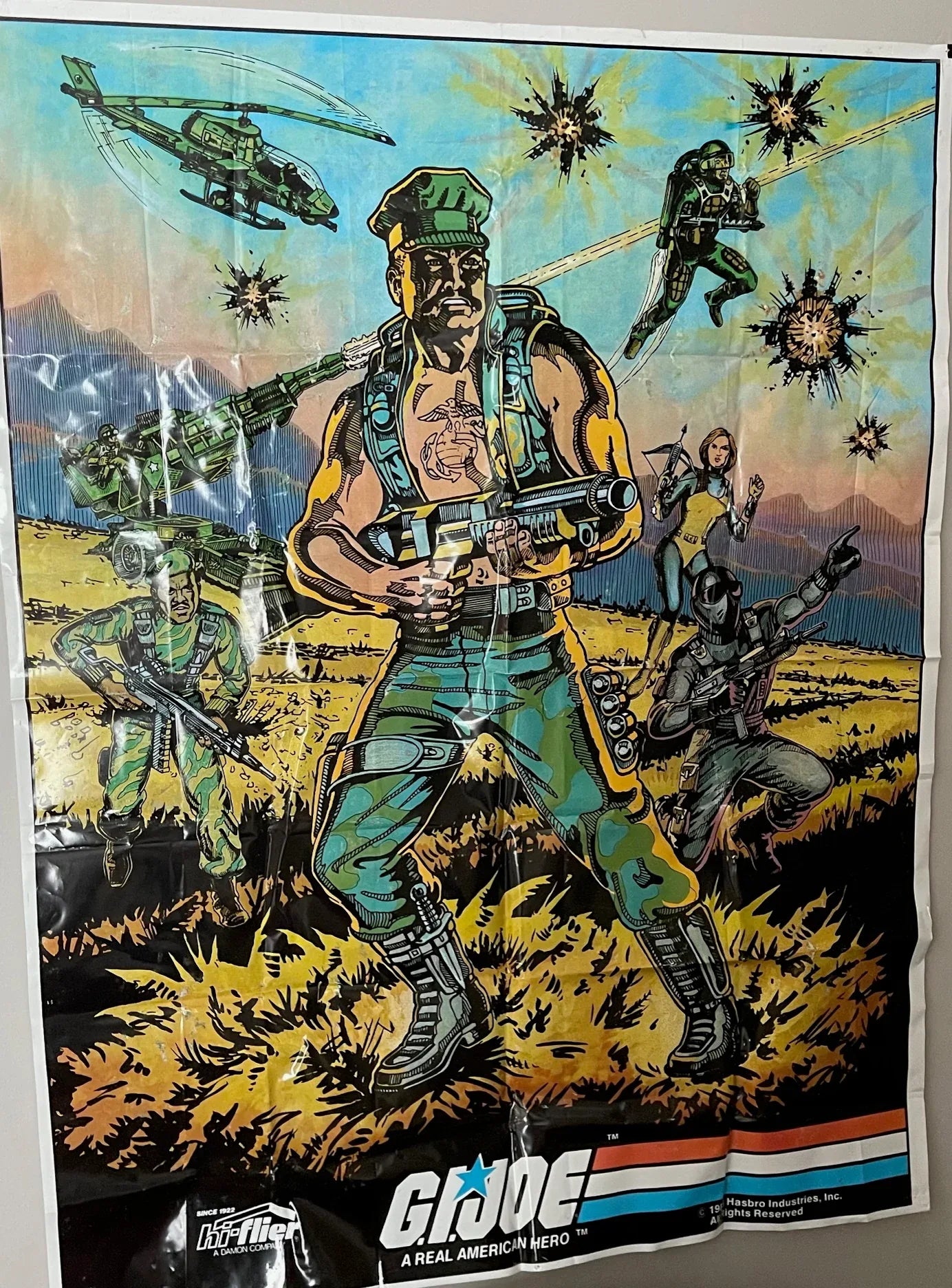 RARE 1983 Hi-Flier GI Joe Poster - Kang's Collectibles