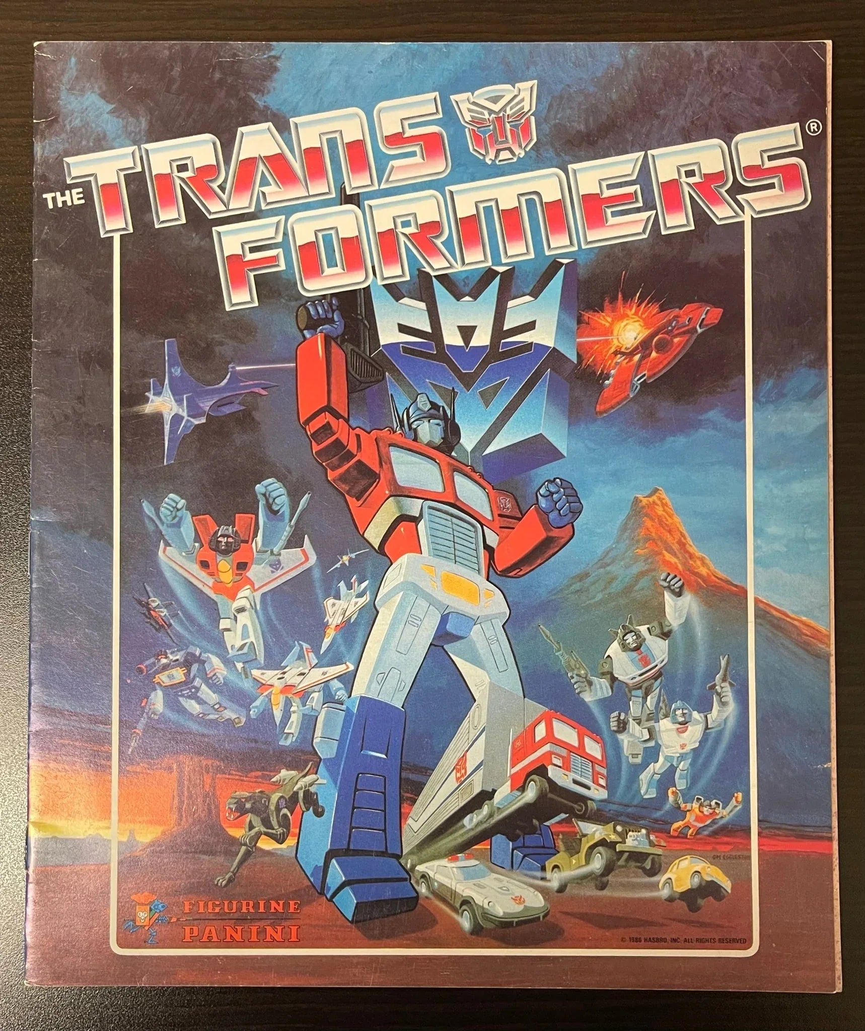 1986 Panini Transformers Sticker Album - Kang's Collectibles