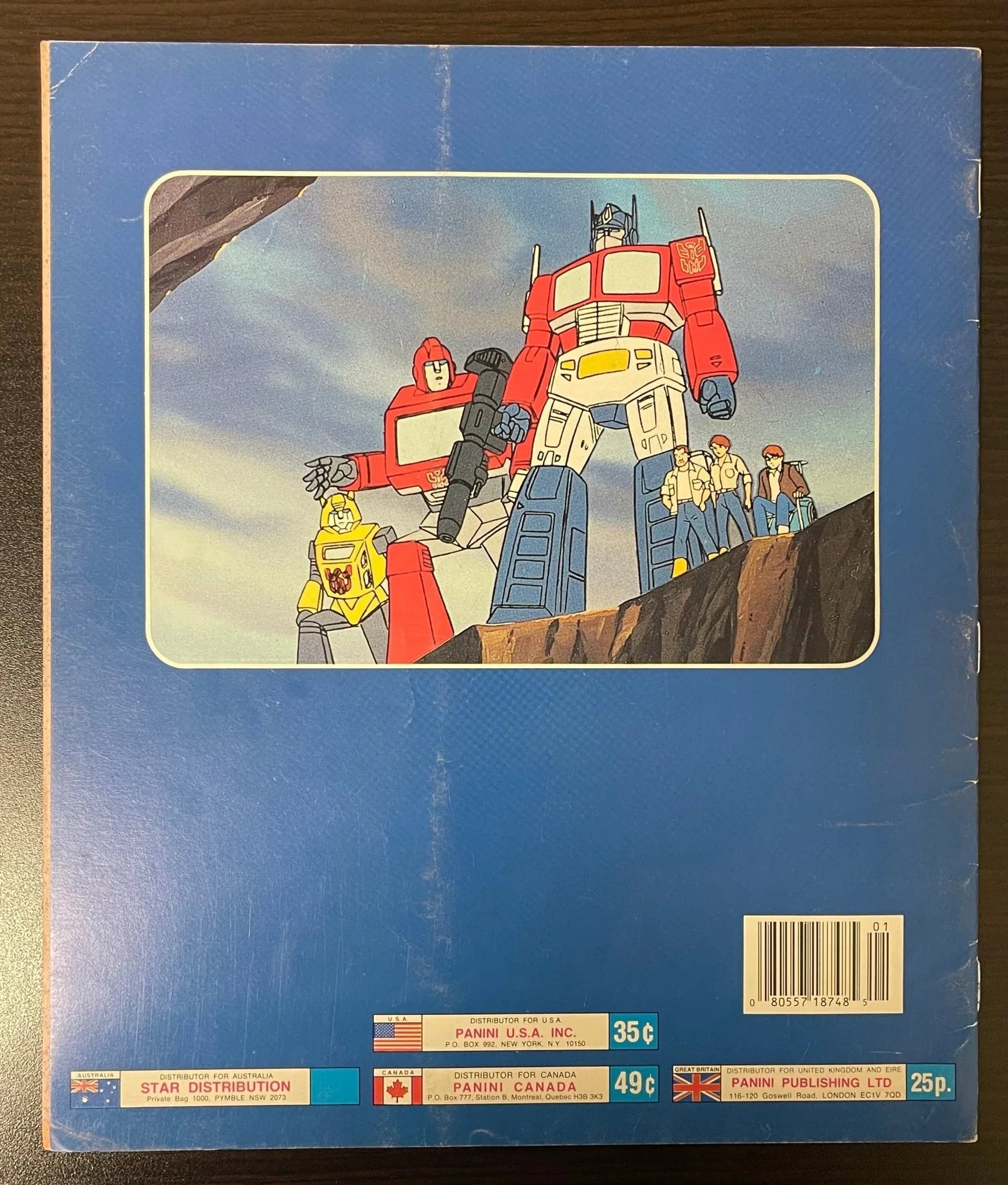 1986 Panini Transformers Sticker Album - Kang's Collectibles