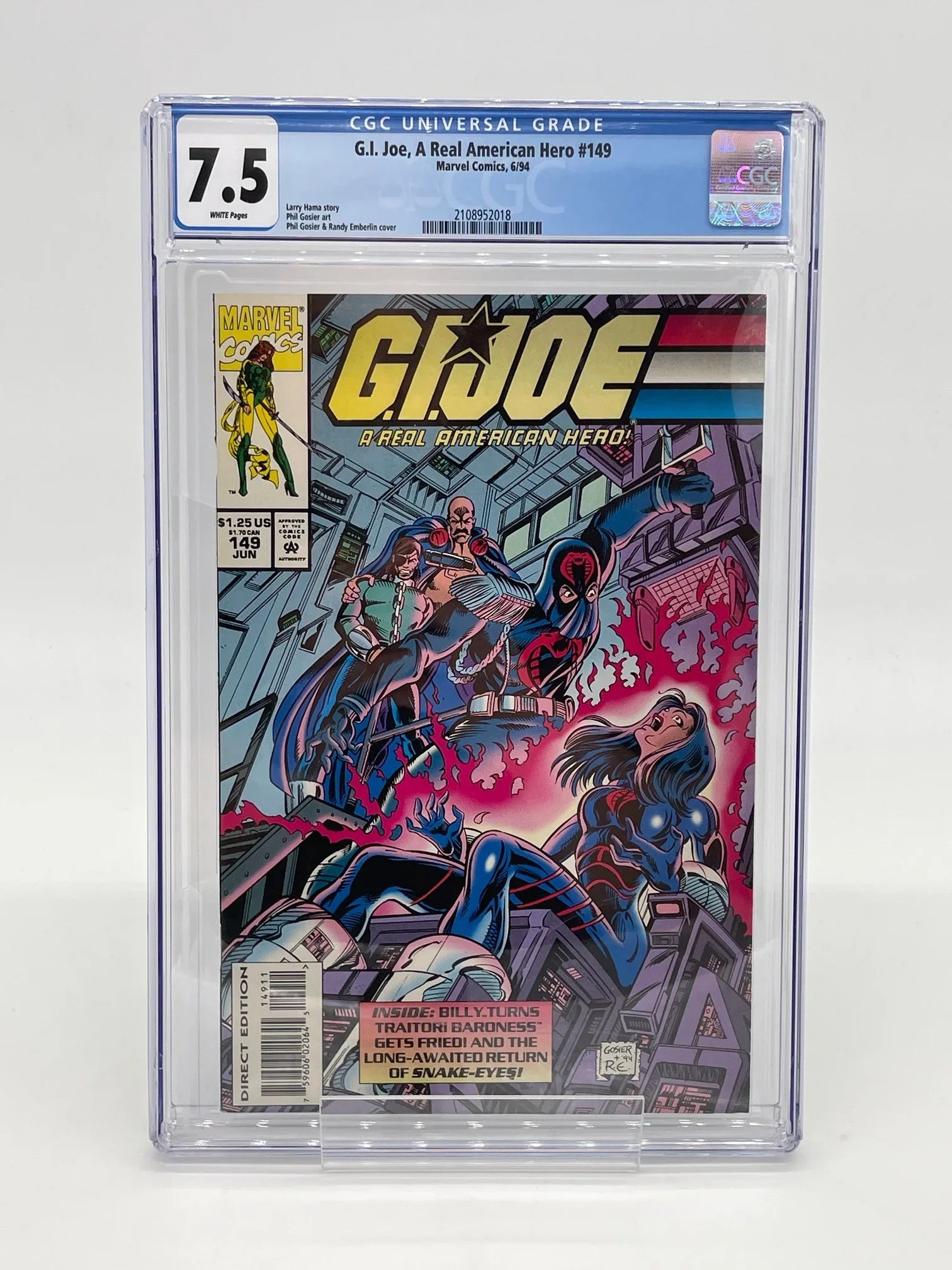 G.I. Joe #149 CGC 7.5 - Kang's Collectibles