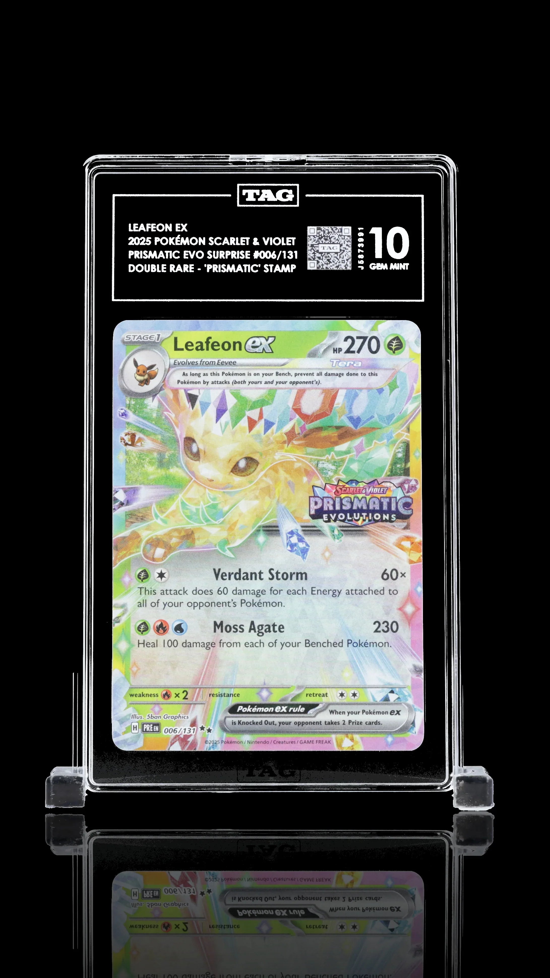 TAG 10 - Leafeon ex. #006 Stamped - Kang's Collectibles
