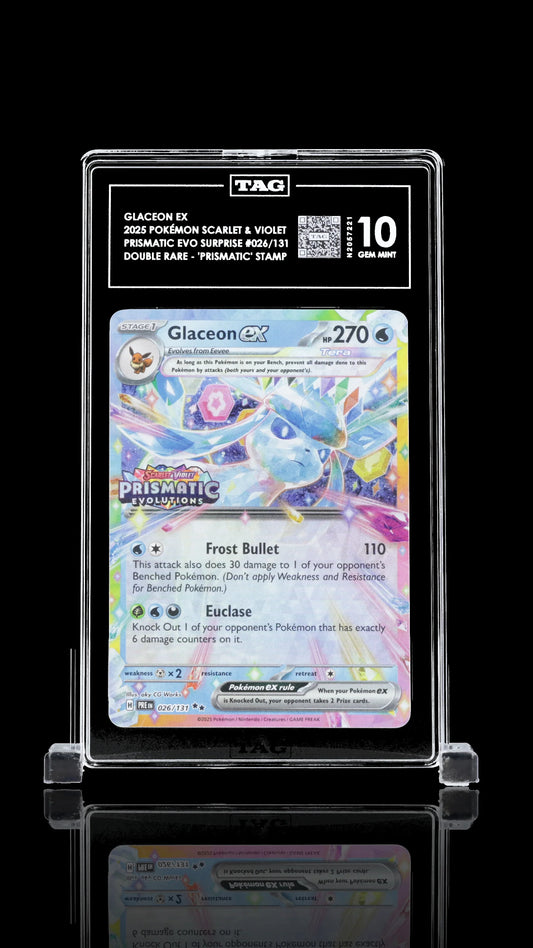 TAG 10 - Glaceon ex #026 Stamped - Kang's Collectibles