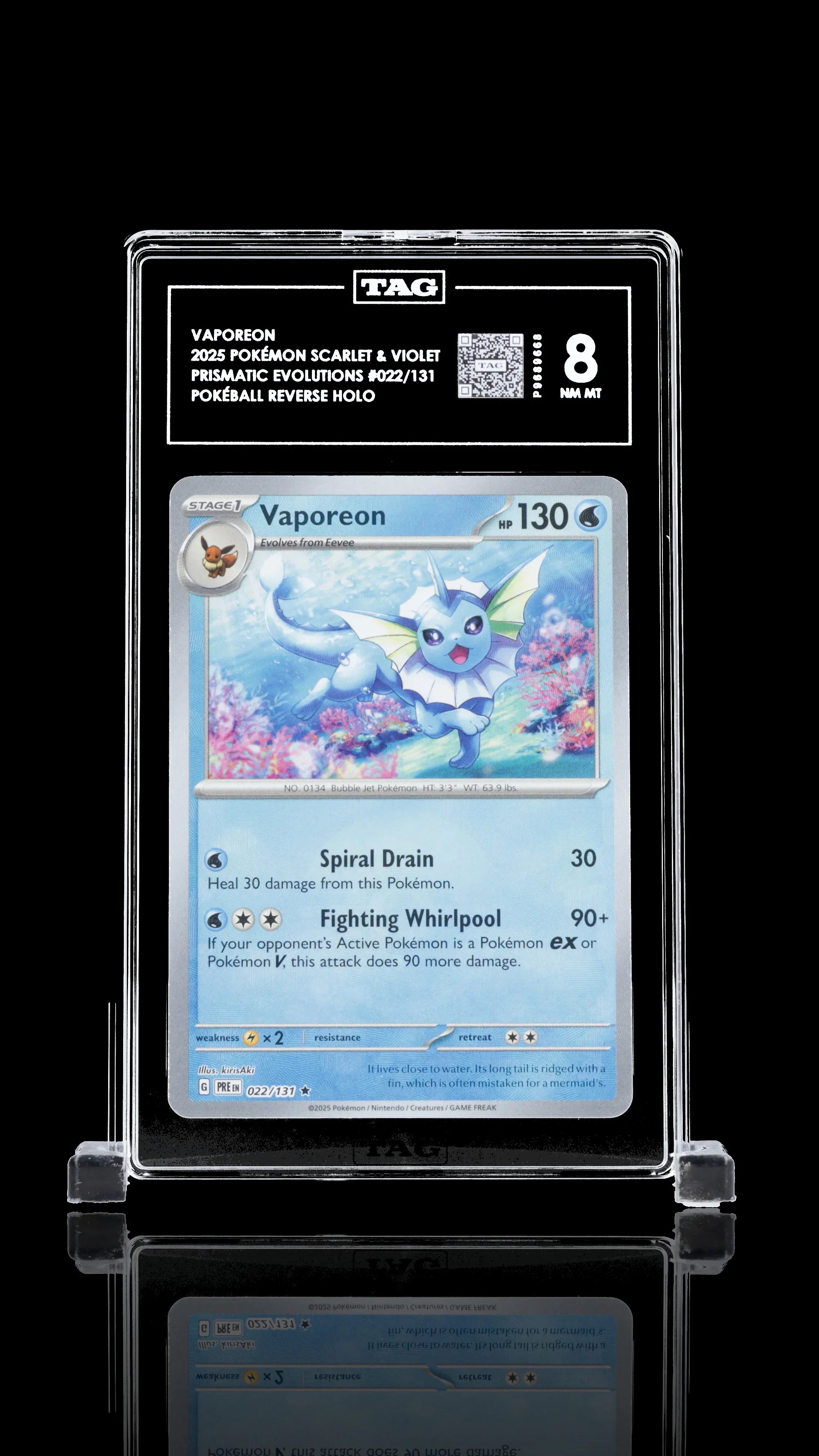 TAG 8 - Vaporeon #022 - Pokeball - Kang's Collectibles