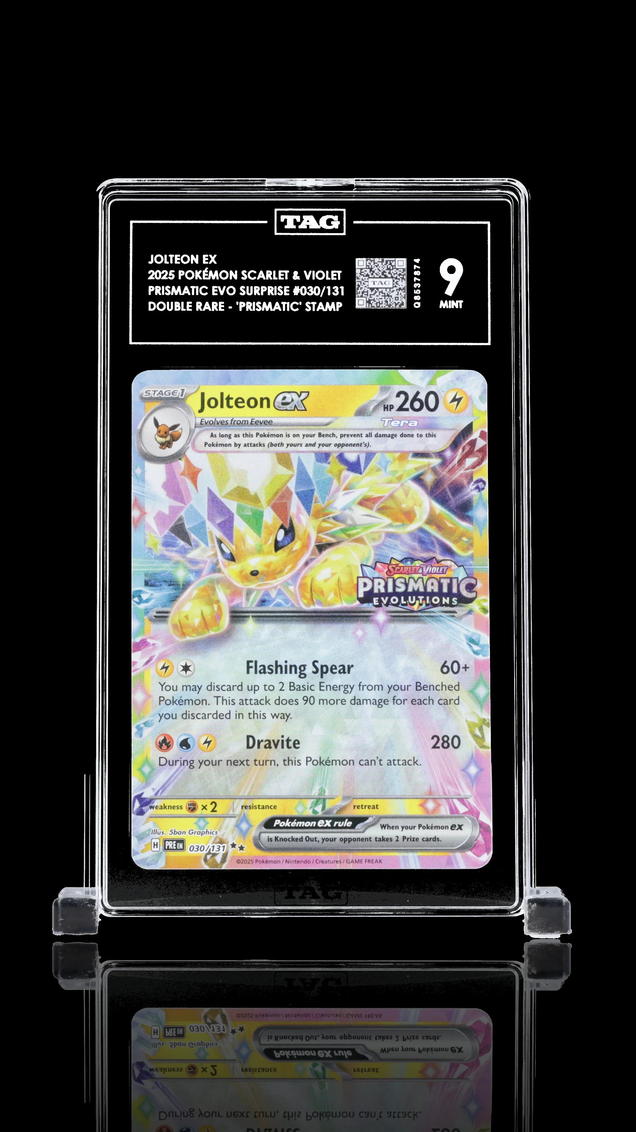 TAG 9 - Jolteon ex #030 Stamped - Kang's Collectibles