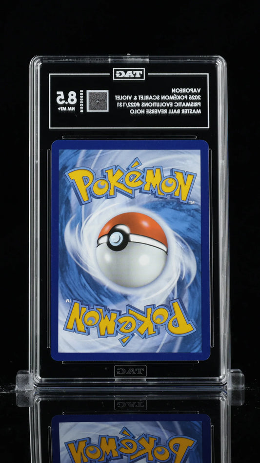 TAG 8.5 - Vaporeon #022 - Pokeball - Kang's Collectibles