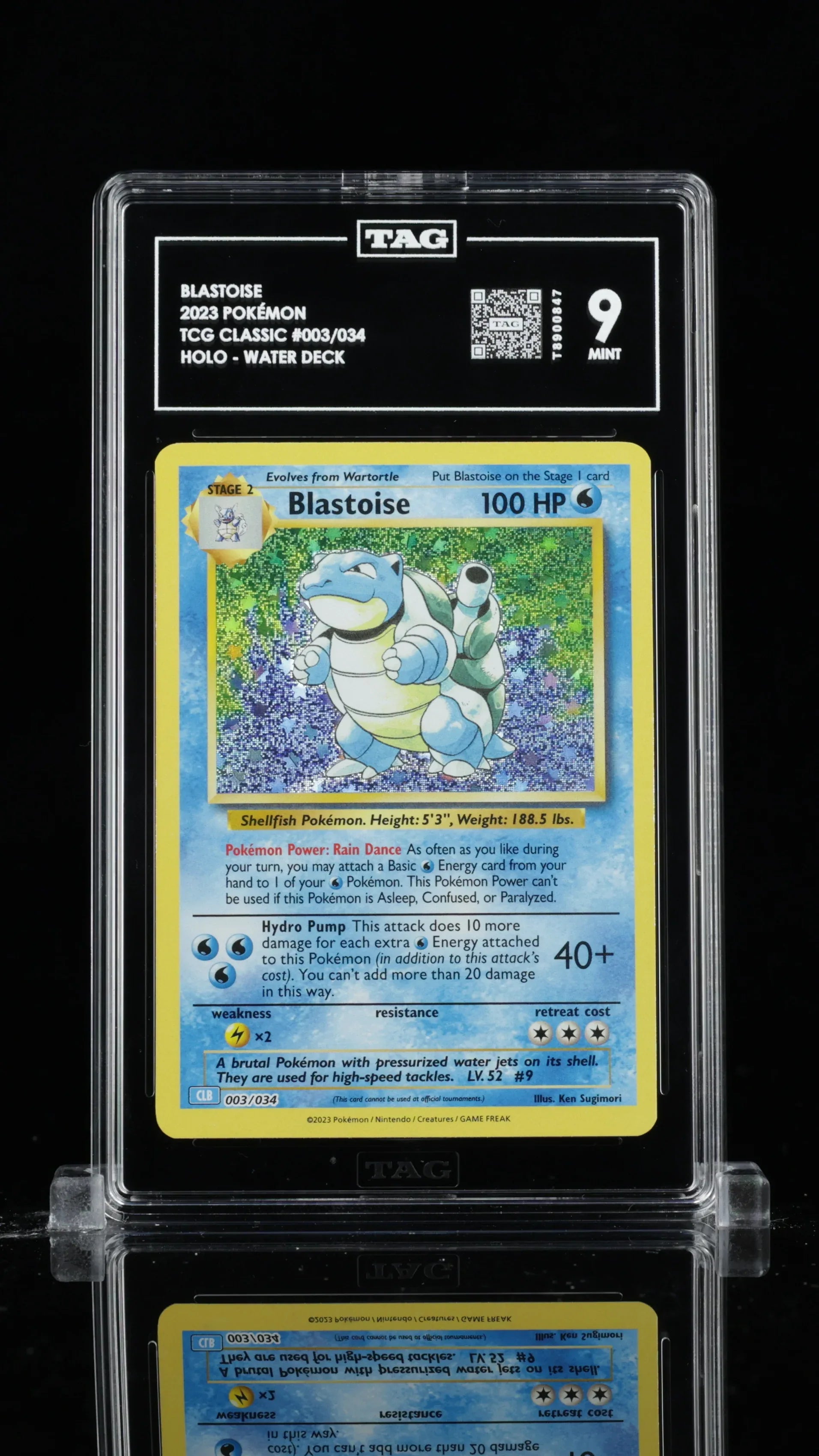 TAG 9 - Blastoise #003 - Kang's Collectibles