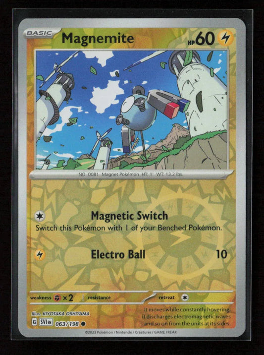 Magnemite Common SV01: Scarlet & Violet Base Set 063/198 NM - Kang's Collectibles