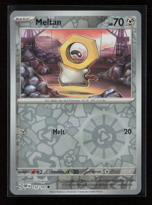 Meltan Common SV03: Obsidian Flames 152/197 NM