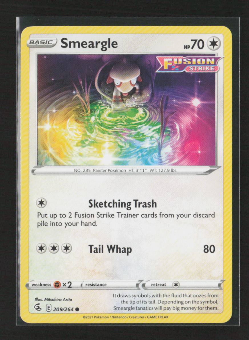 Smeargle Common SWSH08: Fusion Strike 209/264 NM