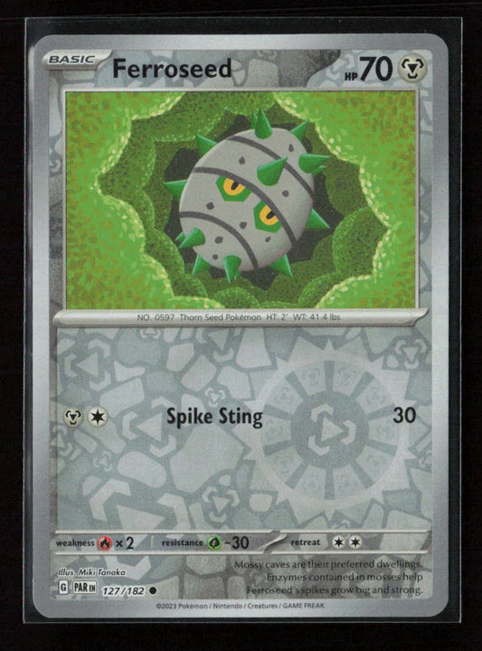 Ferroseed Common SV04: Paradox Rift 127/182 NM - Kang's Collectibles