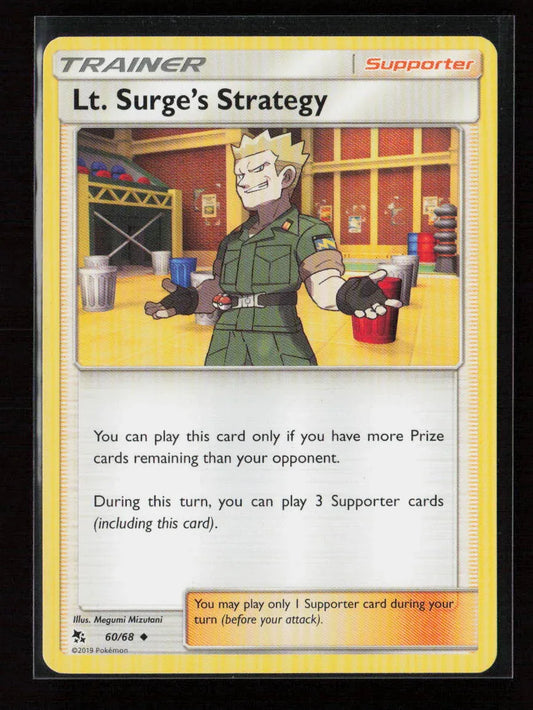 Lt. Surge's Strategy Uncommon Hidden Fates 60/68 LP - Kang's Collectibles