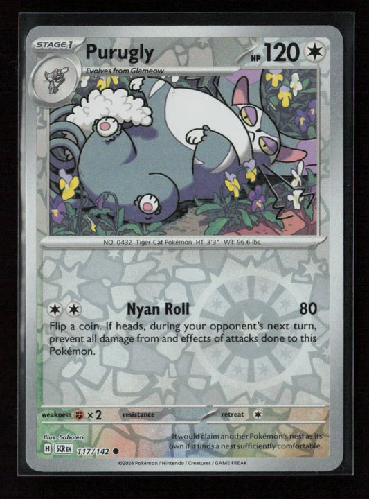 Purugly Common SV07: Stellar Crown 117/142 NM - Kang's Collectibles