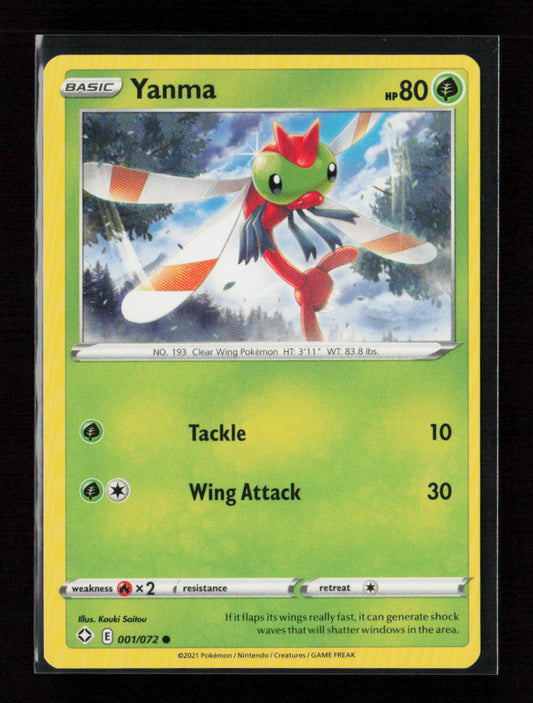 Yanma Common Shining Fates 001/072 LP