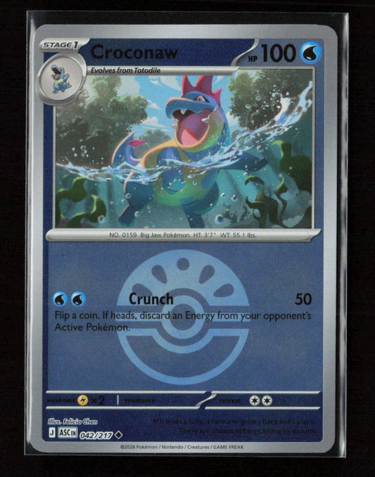 Croconaw Uncommon ME: Ascended Heroes 042/217 NM