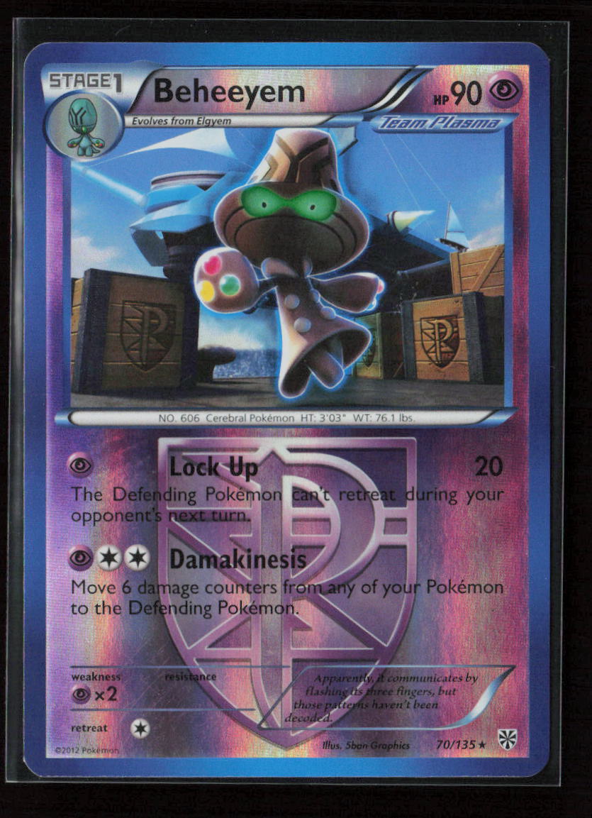 Beheeyem (Team Plasma) Rare Plasma Storm 70/135 LP