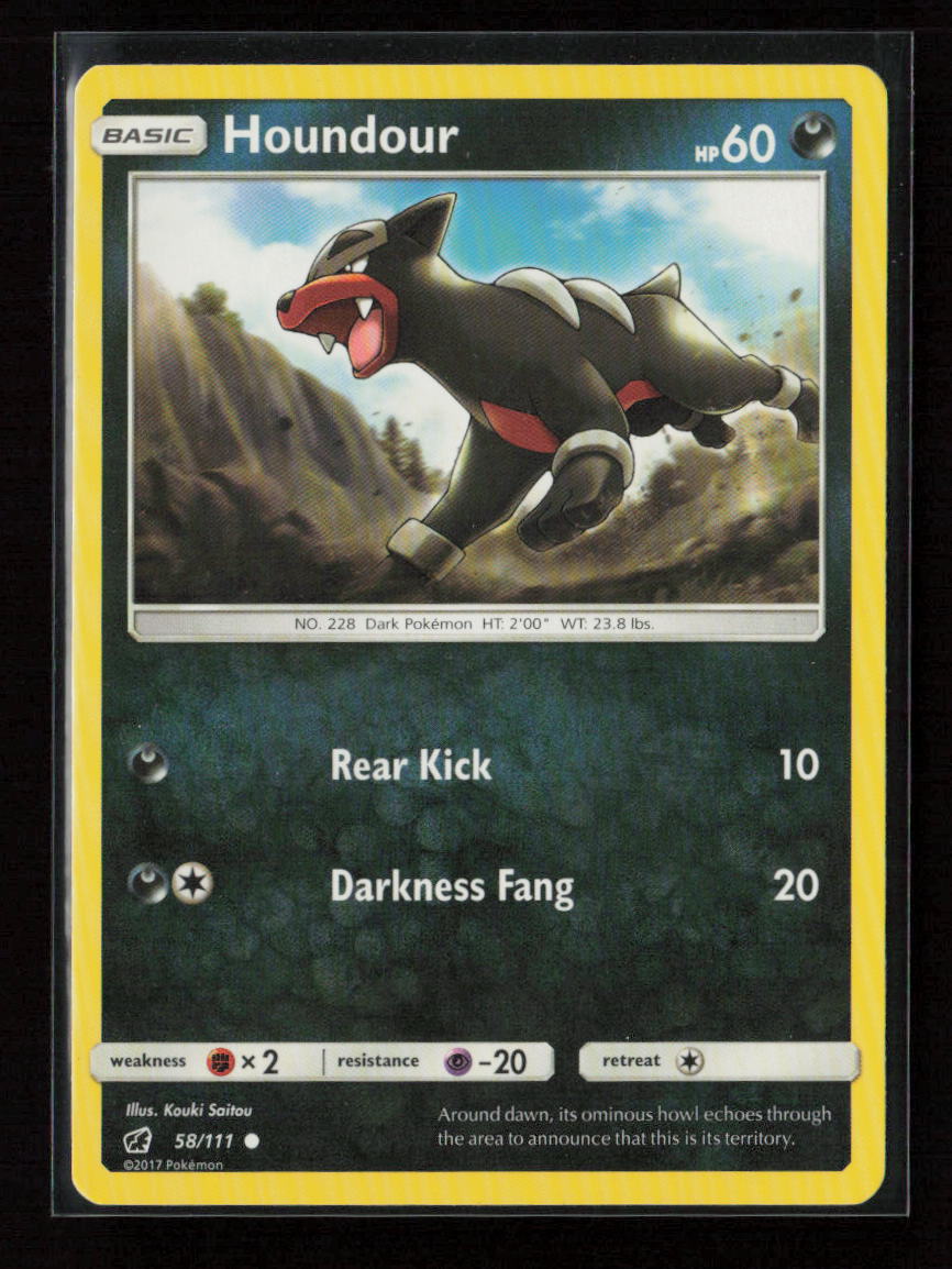 Houndour Common SM - Crimson Invasion 58/111 LP
