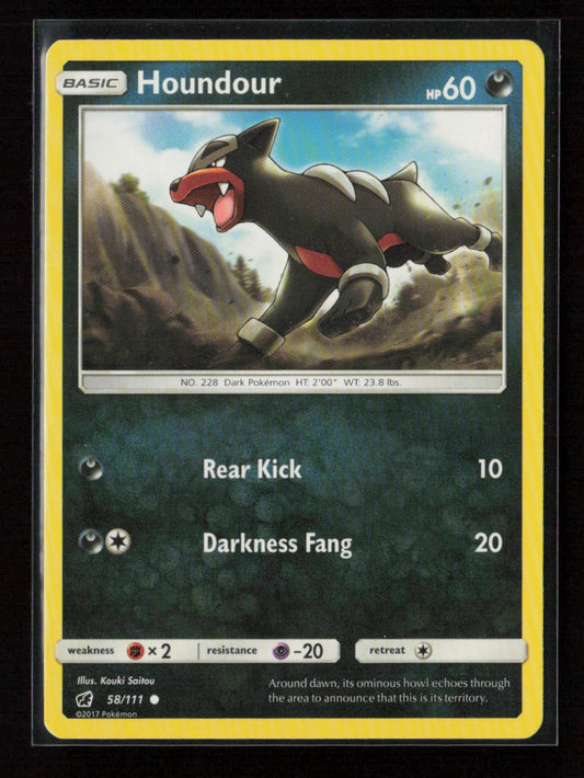 Houndour Common SM - Crimson Invasion 58/111 LP