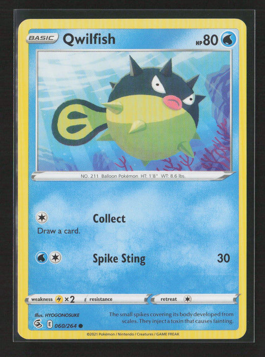 Qwilfish Common SWSH08: Fusion Strike 060/264 NM