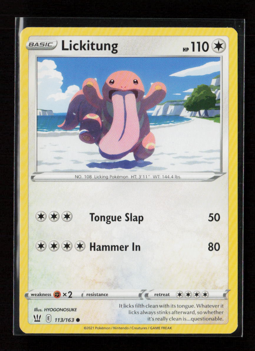 Lickitung Common SWSH05: Battle Styles 113/163 LP