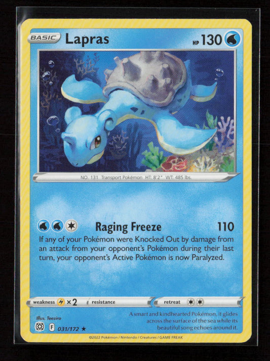 Lapras Rare SWSH09: Brilliant Stars 031/172 LP