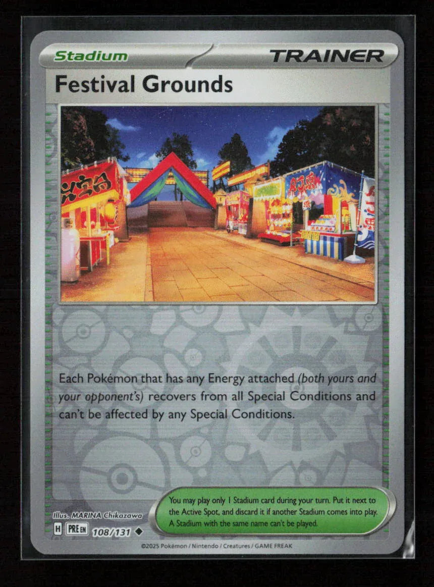 Festival Grounds Uncommon SV: Prismatic Evolutions 108/131 NM - Kang's Collectibles