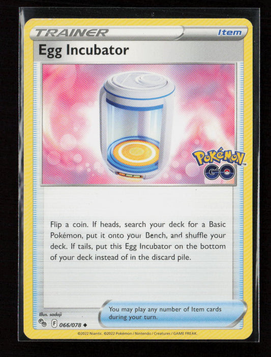Egg Incubator Uncommon Pokemon GO 066/078 LP