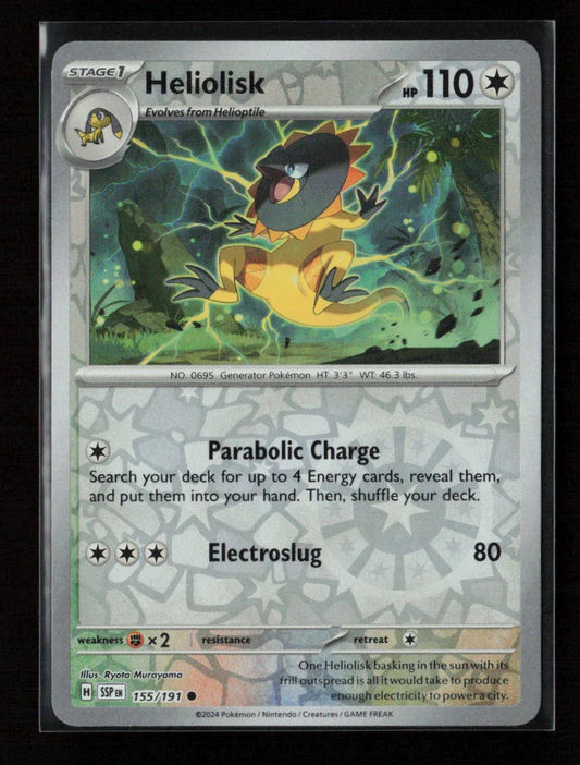 Heliolisk Common SV08: Surging Sparks 155/191 NM - Kang's Collectibles