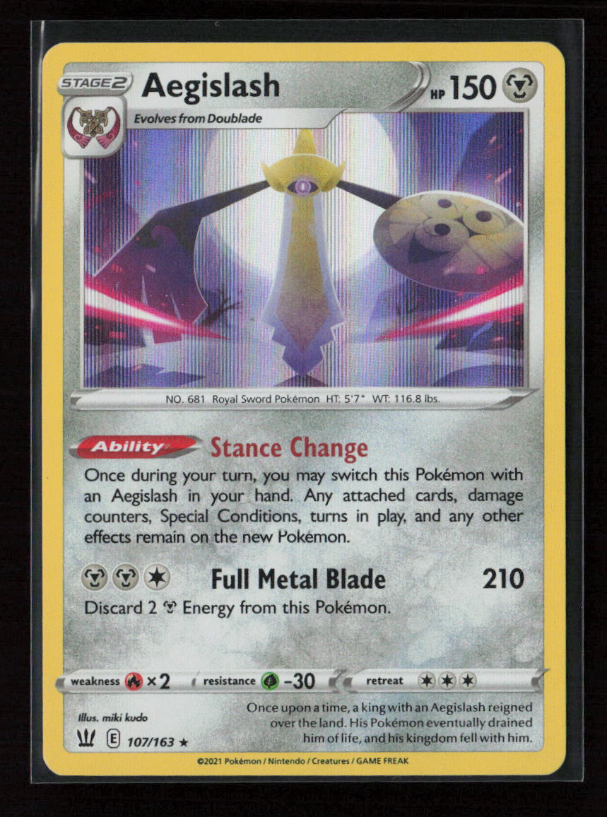 Aegislash (107) Holo Rare SWSH05: Battle Styles 107/163 NM