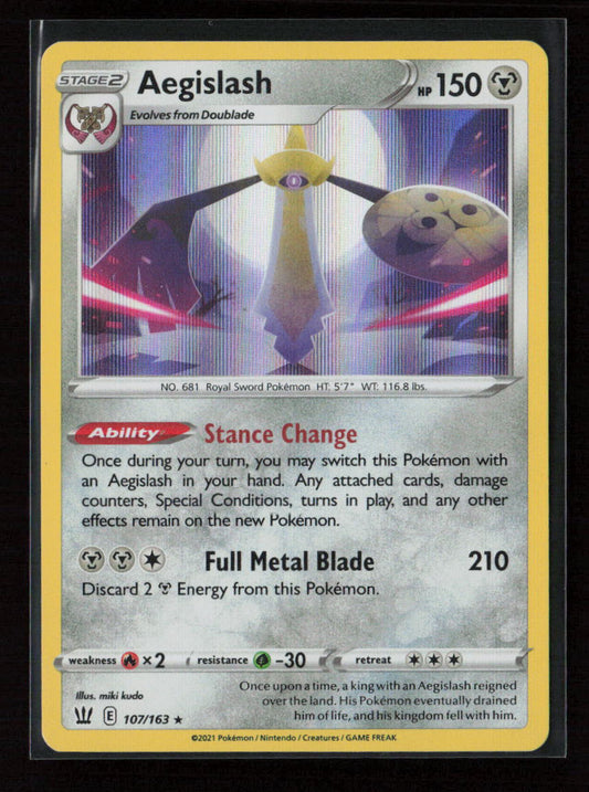 Aegislash (107) Holo Rare SWSH05: Battle Styles 107/163 NM