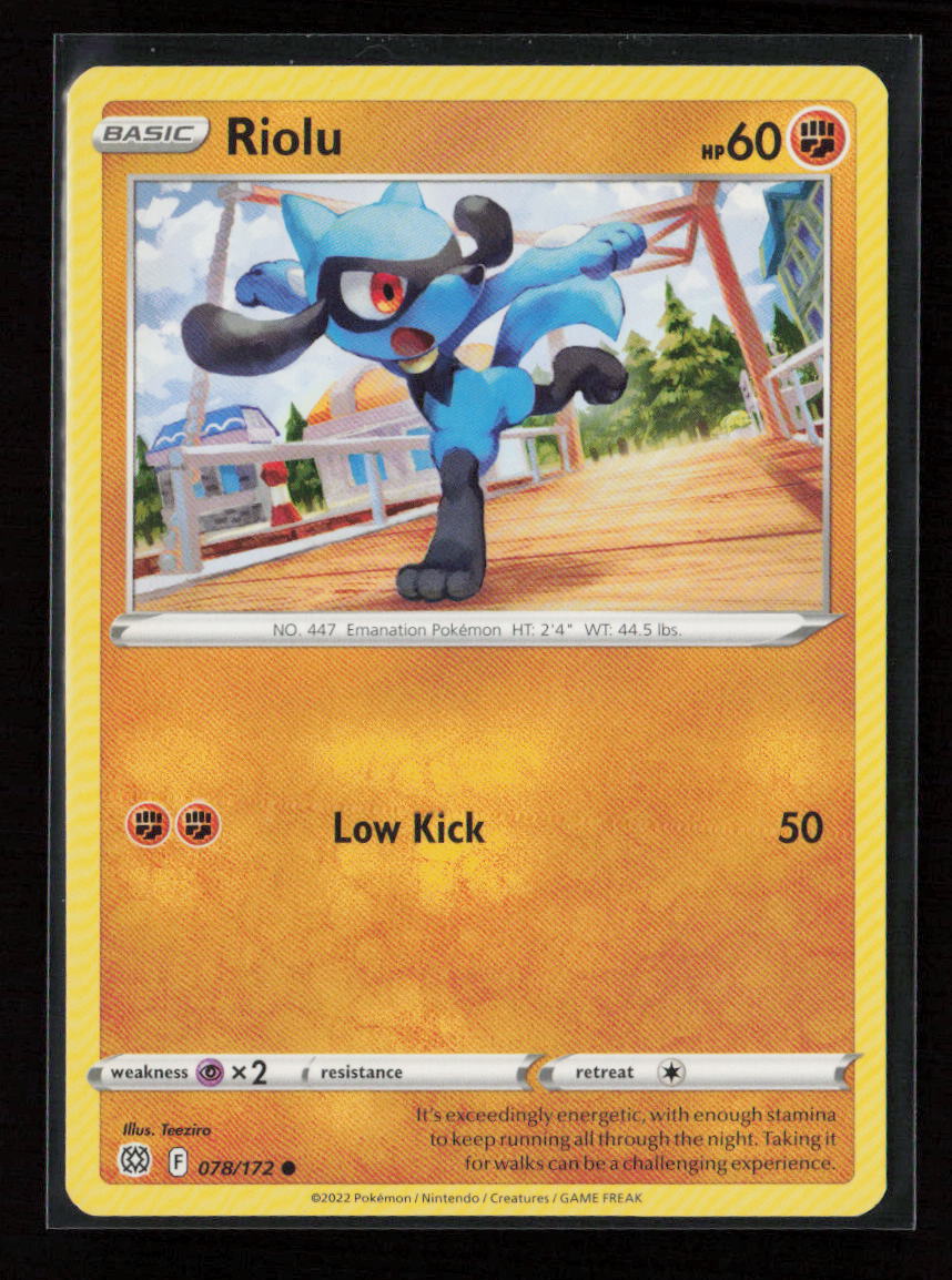 Riolu Common SWSH09: Brilliant Stars 078/172 LP