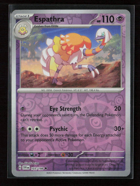 Espathra Uncommon SV01: Scarlet & Violet Base Set 103/198 NM - Kang's Collectibles