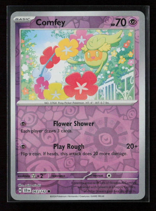 Comfey Common SV07: Stellar Crown 063/142 NM - Kang's Collectibles