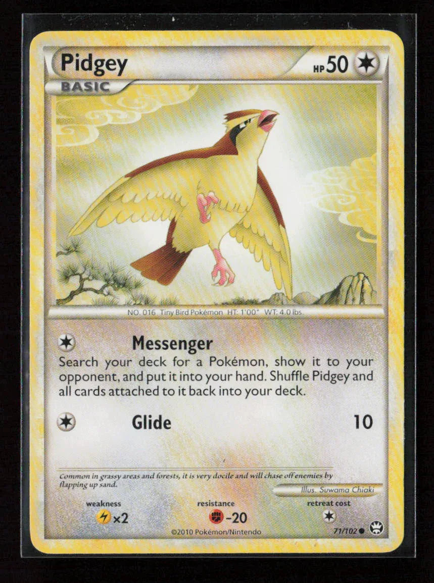 Pidgey Common Triumphant 71/102 LP - Kang's Collectibles