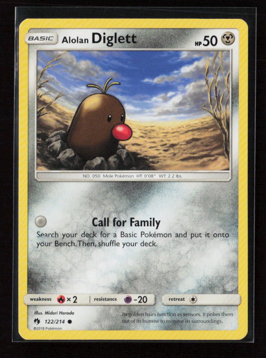 Alolan Diglett Common SM - Lost Thunder 122/214 LP