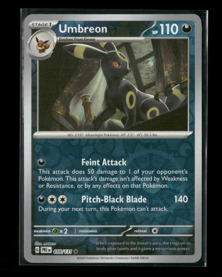 Umbreon Rare SV: Prismatic Evolutions 059/131 NM - Kang's Collectibles