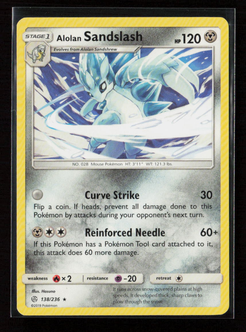 Alolan Sandslash Rare SM - Cosmic Eclipse 138/236 LP
