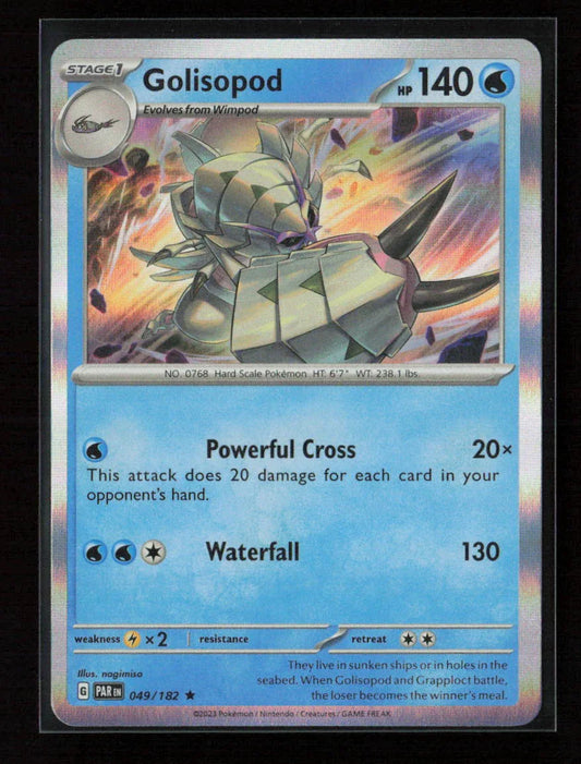 Golisopod Rare SV04: Paradox Rift 049/182 NM - Kang's Collectibles