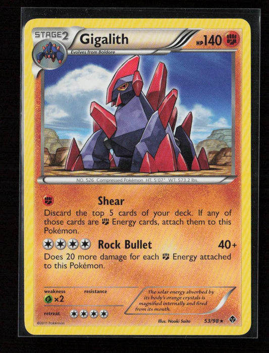 Gigalith Rare Emerging Powers 53/98 LP - Kang's Collectibles