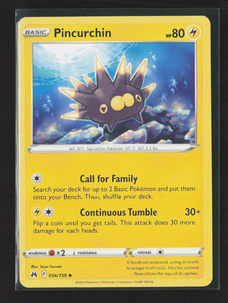 Pincurchin Uncommon Crown Zenith 056/159 LP