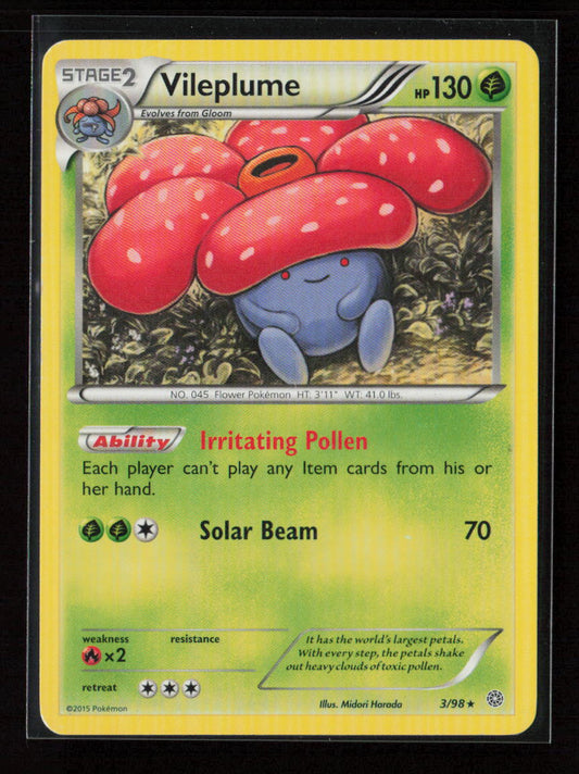 Vileplume Rare XY - Ancient Origins 3/98 LP
