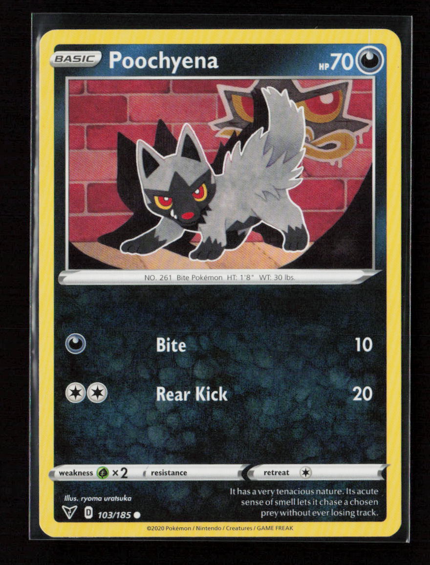 Poochyena Common SWSH04: Vivid Voltage 103/185 LP