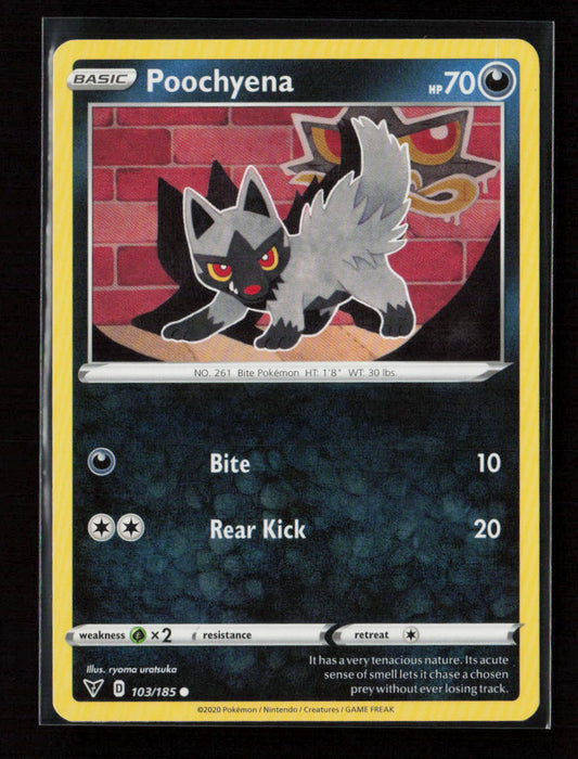 Poochyena Common SWSH04: Vivid Voltage 103/185 LP