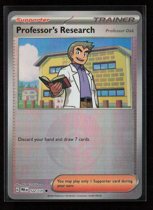 Professor's Research [Professor Oak] (Poke Ball Pattern) Common SV: Prismatic Evolutions 122/131 NM - Kang's Collectibles