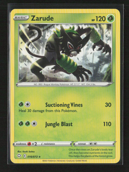 Zarude Rare Shining Fates 016/072 LP