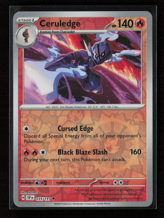 Ceruledge - Uncommon SV08: Surging Sparks 035/191 NM - Kang's Collectibles