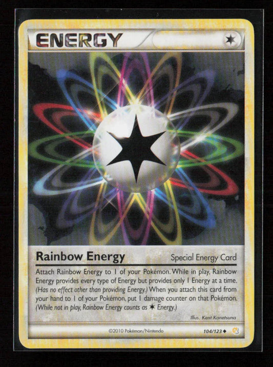 Rainbow Energy Uncommon HeartGold SoulSilver 104/123 LP - Kang's Collectibles